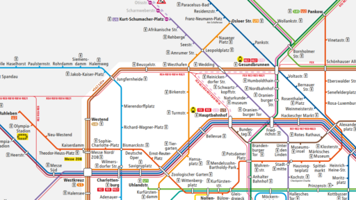 The S-Bahn Berlin is part of the Berlin-Brandenburg public transport system (VBB)