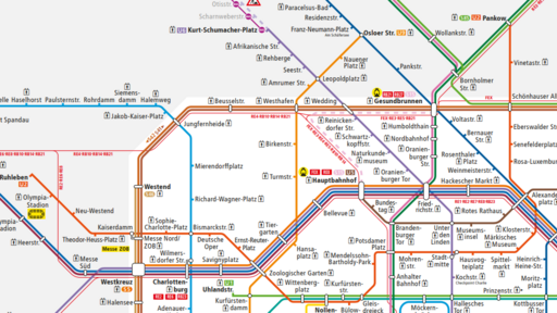 The S-Bahn Berlin is part of the Berlin-Brandenburg public transport system (VBB)