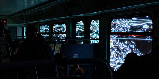 Techno-S-Bahn bei Nacht Techno-S-Bahn bei Nacht