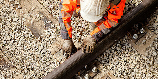 Bauarbeiten Arbeiten an den Gleisen