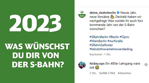 S-Bahn-Geflüster Neues Instagram-Format