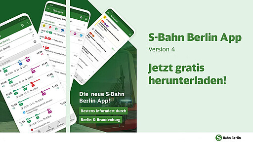 S-Bahn Berlin App Die App der S-Bahn Berlin hat eine Frischzellenkur erhalten: Jetzt gratis auf Version 4 updaten!
