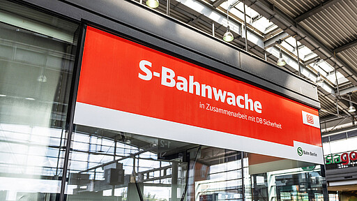 Security Wache Die S-Bahnwache in der Ringbahnhalle im Bahnhof Ostkreuz