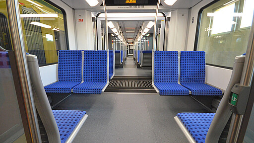 Neue S-Bahn Personenabteil