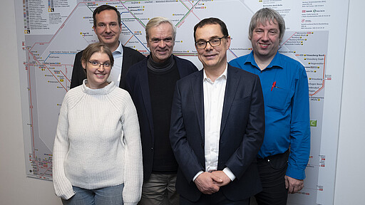 Kundenbeirat Ramona Krupop, Matthias Arndt, Wolfgang Wilkening, Peter Buchner und Harald Voss (v.l.n.r.)