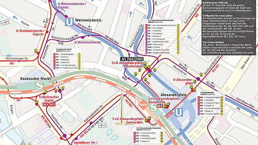 Nachtnetz BVG Berlins größter Nachtknoten zieht zum Alexanderplatz