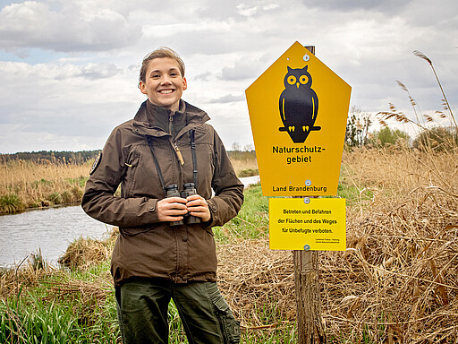 Naturerlebnis Brandenburg Paula Menzel ist Rangerin im Naturpark Nuthe-Nieplitz