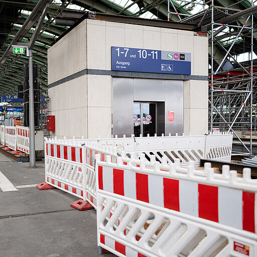 Ostbahnhof Bauarbeiten Die S-Bahnsteige sind nicht barrierefrei zugänglich.