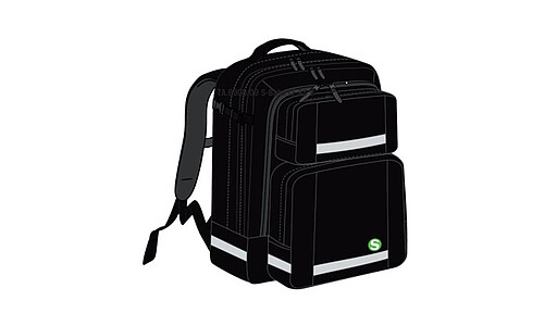 S-Bahn-Rucksack Triebfahrzeugführer-Rucksack der S-Bahn Berlin mit gesticktem S-Bahn-Logo