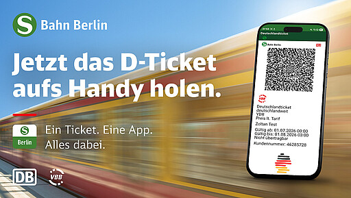 Sichern Sie sich jetzt das Deutschlandticket auf Ihrem Handy.