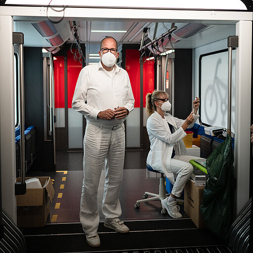 Impf-Aktion Die neue S-Bahn wurde zum fahrenden Impfzentrum.