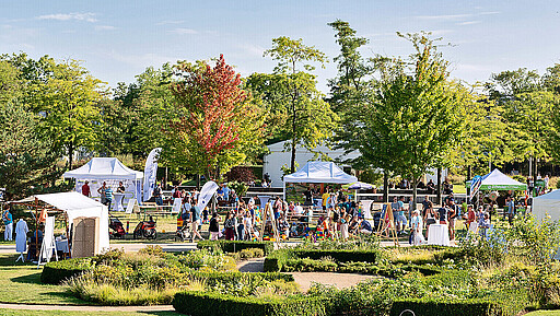 Grüner Aktionstag im Volkspark Rund 100 Ausstellende zeigen am 13. September im Volkspark Potsdam Ideen für nachhaltigen Alltag – von Mobilität bis Konsum.