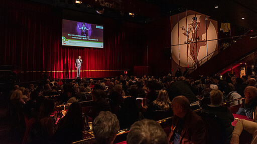 20 20 Vorpremiere Heiko Lindner, Marketingchef der S-Bahn, begrüßte die Gäste.