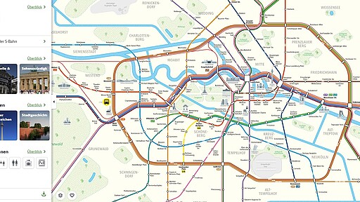 Tourismus-Liniennetz Das neue Tourismus-Liniennetz verbindet Sehenswürdigkeiten und S-Bahn-Linien auf einen Blick.