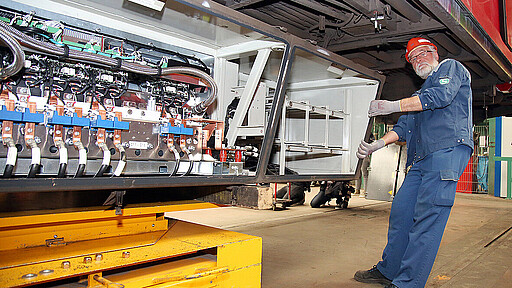 Heavy maintenance at the maintenance depot Berlin Schöneweide