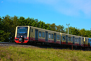 On track: a 483 series train
