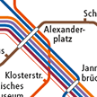 Section of the route map